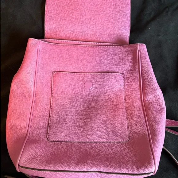 Tory Burch Carter Flap Pinky Lavender Leather Backpack - Picture 5 of 16